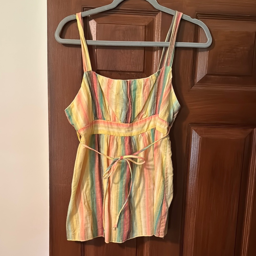 Soulmates Yellow and Pink Tank Top Vibrant Summer Essential